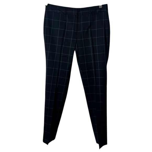 Brooks Brothers SZ 8 black and blue checkered wool trousers - Picture 1 of 4